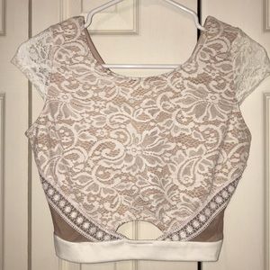 Lace crop top